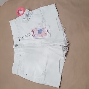 YMI, Size 7/28 Hybrid Dream High Rise Shorts With Frayed Hem, NEW with Tags!
